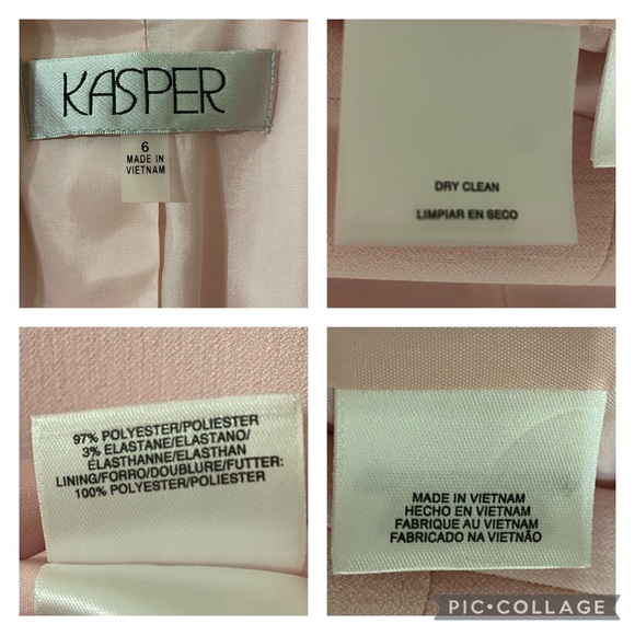 Kasper Suite Sleeveless Baby Pink Dress and Blazer Size 6 - Picture 4 of 4